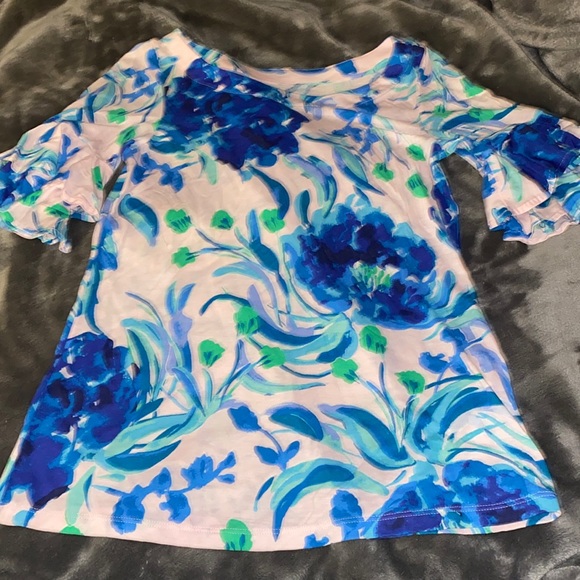 Lilly Pulitzer Lula Top Pink Tropics Sweet Pea size XXS - Picture 2 of 4